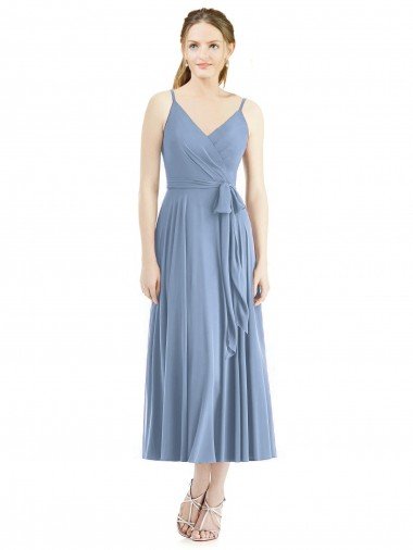 Cheapest Short Tea Length Chiffon Bridesmaid Dress UK