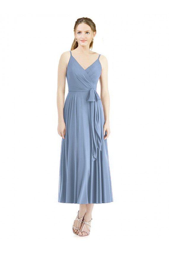Cheapest Short Tea Length Chiffon Bridesmaid Dress UK
