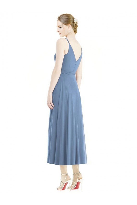 Cheapest Short Tea Length Chiffon Bridesmaid Dress UK