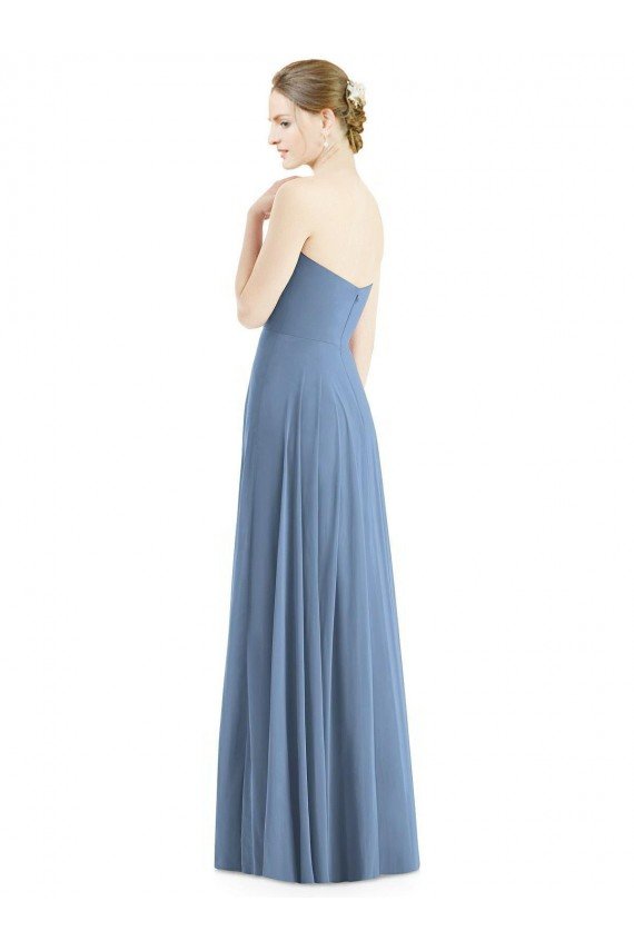 Cheapest Strapless Sweetheart Chiffon Bridesmaid Dress UK