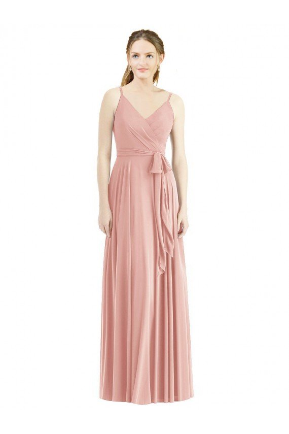 Cheapest Romantic Full length Long Chiffon Bridesmaid Dress UK