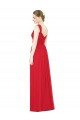 Cheapest Full-Length Long Chiffon Bridesmaid Dress with Side Front Slit UK