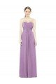 Cheapest Sweetheart Neckline Strapless Chiffon Bridesmaid Dress with Wrap Pleat UK