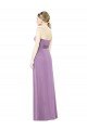 Cheapest Sweetheart Neckline Strapless Chiffon Bridesmaid Dress with Wrap Pleat UK