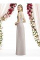 Cheapest Full Length Lux Chiffon Dress with Draped Bodice And Shirred Straps UK