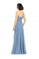 Cheapest One Shoulder Long Chiffon Bridesmaid Dress with Sweetheart Bodice UK