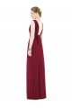 Cheapest Low Square Back Sleeveless Shirred Skirt Bridesmaid Dress UK