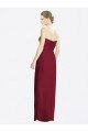 Cheapest Strapless Sweetheart Long Chiffon Bridesmaid Dress UK