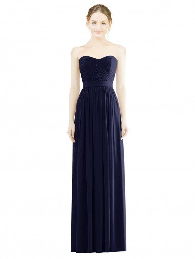 Cheapest Low Back Draped Strapless Chiffon Formal Bridesmaid Dress  UK