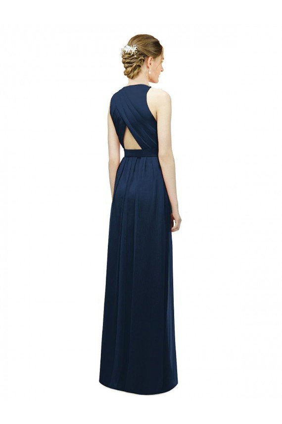 Cheapest Sleek Halter Neck Chiffon Bridesmaid Dress  UK