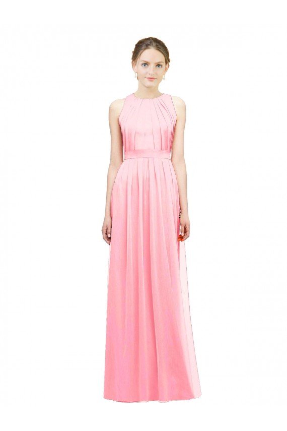 Cheapest Sleek Halter Neck Chiffon Bridesmaid Dress  UK