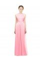 Cheapest Sleek Halter Neck Chiffon Bridesmaid Dress  UK
