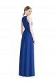 Cheapest Draped Keyhole Long Chiffon Bridesmaid Dress UK