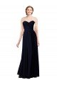 Cheapest Strapless Chiffon Bridesmaids Dress with a Beaded Lace Sweetheart Bodice UK