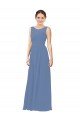 Cheapest Luxe Chiffon Bridesmaid Dress with Illusion and Sweetheart Neckline UK