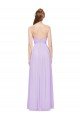 Cheapest Strapless Mermaid Chiffon Bridesmaid Dress WITH High Side Slit and Ruffles UK