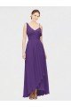 Cheapest One Shoulder High Low Chiffon Bridesmaid Dress with Wrap Waist UK