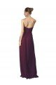 Cheapest Floor Length Chiffon Bridesmaid Dress with Sweetheart Neckline UK