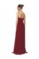 Cheapest Hand-Ruched Sweetheart Long Chiffon Bridesmaid Dress UK
