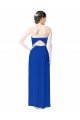 Cheapest Strapless Sweetheart Keyhole Back Long Chiffon Bridesmaid Dress UK