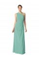 Cheapest Long Chiffon One Shoulder Full Length Bridesmaid Dress UK