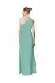 Cheapest Long Chiffon One Shoulder Full Length Bridesmaid Dress UK