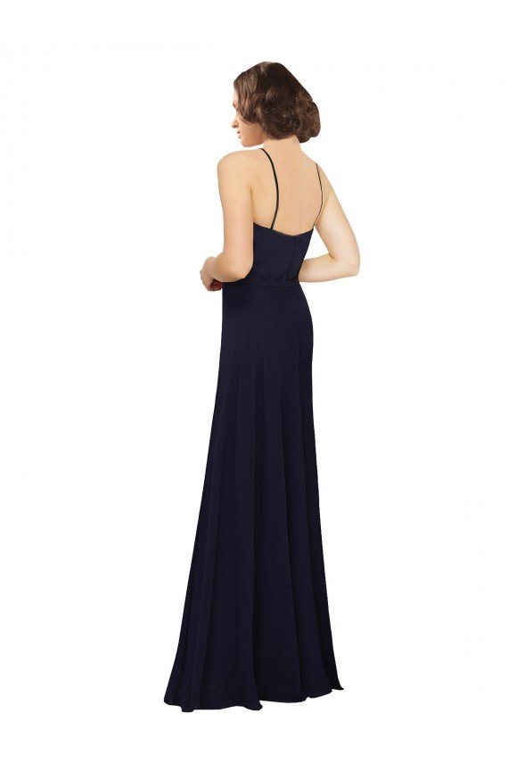 Cheapest Chiffon Bridesmaids Dress with Scoop Neckline UK