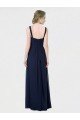 Cheapest Long Chiffon Bridesmaid Dress with Sweetheart Neckline and Shoulder Straps UK