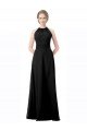 Cheapest Full Length Chiffon Sweetheart Bridesmaid Dress with An Illlusion Overlay UK