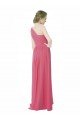 Cheapest One Shoulder Chiffon Bridesmaid Dress with Asymmetrical Ruched Bodice UK