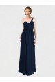 Cheapest Full Length Long Chiffon Bridesmaid Gown with Sweetheart Neckline UK