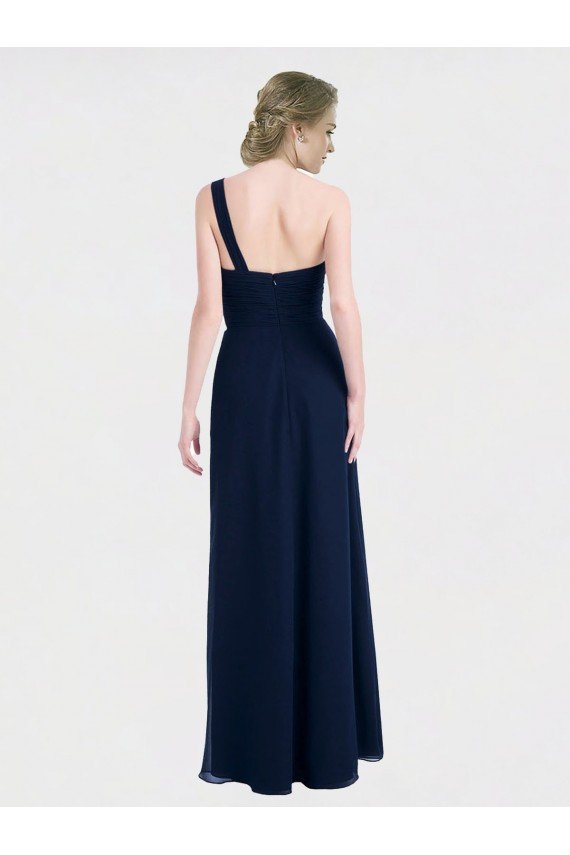 Cheapest Full Length Long Chiffon Bridesmaid Gown with Sweetheart Neckline UK