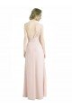 Cheapest Full Length Chiffon Bridesmaid Dress with One Wide Shoulder Strap UK