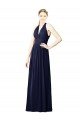 Cheapest V-Neck Halter Long Open Back Chiffon Bridesmaid Dress UK