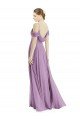 Cheapest Off the Shoulder Open Cowl-Back Maxi Bridesmaid Dress UK
