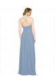 Cheapest Pleated Halter Neckline A-Line Chiffon Bridesmaid with Criss Cross Back UK