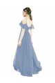 Cheapest Pleated One Shoulder A-Line Chiffon Bridesmaid Dress UK