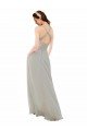 Cheapest Chiffon Bridesmaid Dress with Ruched Draped Bodice UK