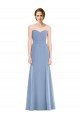 Cheapest Draped Strapless Sweetheart Trumpet Chiffon Bridesmaid Dress UK