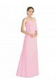 Cheapest Spaghetti Straps A-Line Chiffon Bridesmaid Dress Low Back UK