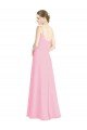 Cheapest Spaghetti Straps A-Line Chiffon Bridesmaid Dress Low Back UK