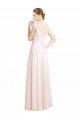Cheapest Sweetheart A-Line Chiffon Bridesmaid Dress with Ruched Lace Bodice UK