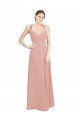 Cheapest Ruched Sweetheart Halter Neckline Chiffon Bridesmaid Dress with Tie Open Back UK