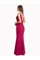 Cheapest V-Neck Mermaid Chiffon Bridesmaid Dress / Prom Dress with V-Back and Belt UK