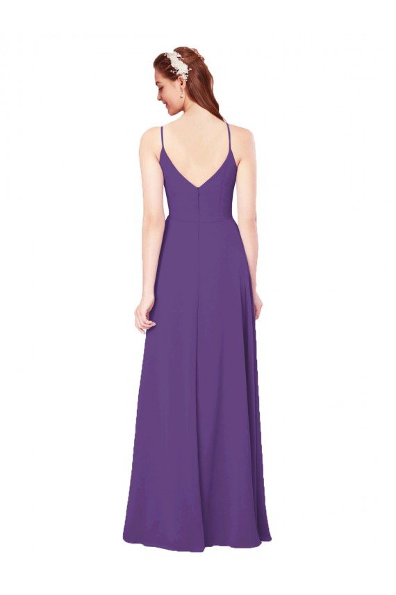Cheapest High Halter Chiffon Bridesmaid Dress with Keyhole UK