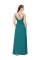 Cheapest Simple Chiffon Bridesmaid Dress with High Halter Neckline UK