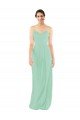 Cheapest Classic Long Chiffon Bridesmaid Dress with V-Neck UK