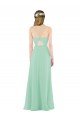 Cheapest Classic Long Chiffon Bridesmaid Dress with V-Neck UK