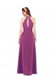 Cheapest Sassy Chiffon Bridesmaid Dress with Halter Neckline UK
