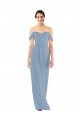 Cheapest Sweetheart Neckline Chiffon Off-the-Shoulder Bridesmaid Dress UK